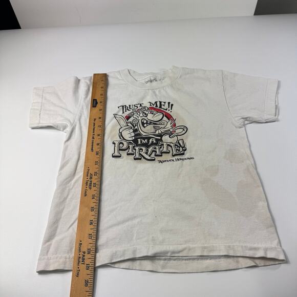 2011 Del Sol Color Change Youth Small Roatan Honduras Pirate T Shirt White - Picture 9 of 12